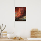 Moody Clouds Art Print Poster (Keuken)