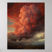 Moody Clouds Art Print Poster (Voorkant)