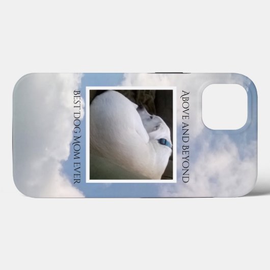 Moody Cloudy Sky Best Dog Mam Cute Blue Case-Mate iPhone Case (Achterkant (horizontaal))