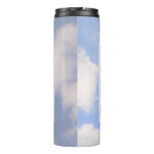 Moody Cloudy Sky Best Dog Mam Cute Blue Thermosbeker (Achterkant)