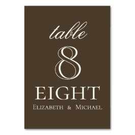 Moody Coffee Ivory Script Trouw Kaart