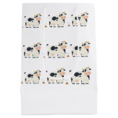 “Moody Cow” Cadeaupapier  Medium Cadeauzakje (Achterkant)