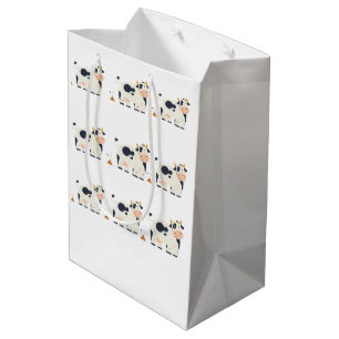 “Moody Cow” Cadeaupapier  Medium Cadeauzakje