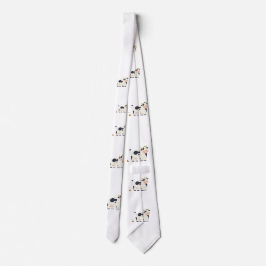 “Moody Cow” funny tie gift for him Stropdas (Achterkant)