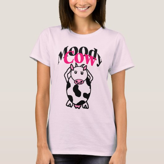 Moody Cow T-shirt (Voorkant)