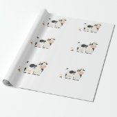 “Moody Cow” Wrapping Paper  Cadeaupapier (Uitgerold)
