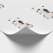“Moody Cow” Wrapping Paper  Cadeaupapier (Hoek)