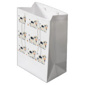 “Moody Cow” Wrapping Paper  Medium Cadeauzakje (Achterkant Gekanteld)