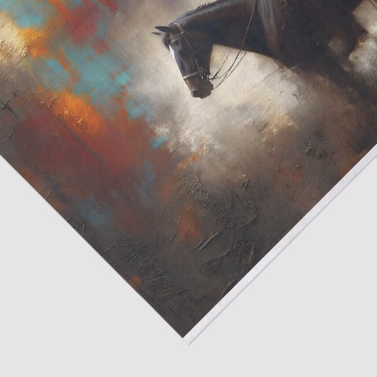 Moody Cowboy Decoupage Tissuepapier (Detail)