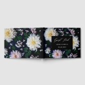 Moody Dahlia Floral-bezoekersregister Gastenboek (Volledig)