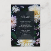 Moody Dahlia Floral Details Enclosure Kaart (Voorkant)