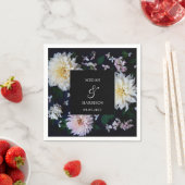 Moody Dahlia Floral Servet (Insitu)