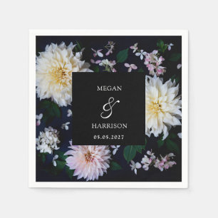 Moody Dahlia Floral Servet