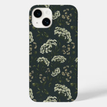 Moody Dark  Bloemen Print Telefoonhoes