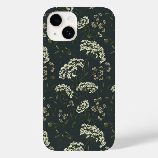 Moody Dark Bloemen Print Telefoonhoes Case-Mate iPhone 14 Hoesje