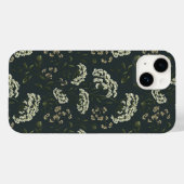 Moody Dark Bloemen Print Telefoonhoes Case-Mate iPhone Case (Achterkant (horizontaal))