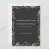 Moody Dark Boho Multi Photo Arch Kerstmis Feestdagenkaart (Achterkant)