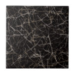 Moody Dark Elegant Black Marble Stone Texture Tegeltje<br><div class="desc">Elegant decorative ceramic tile with black marble / stone texture, perfect for you living room</div>