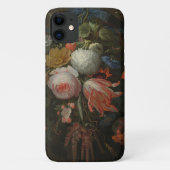 Moody Dark Floral  Art iPhone / iPad hoesje (Achterkant)