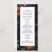 Moody Dark Floral Boho rozen (Achterkant)