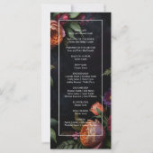  Moody Dark Floral Boho rozen (Achterkant)