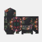  Moody Dark Floral Boho rozen Bedankdoosjes (Uitgevouwen)