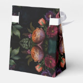  Moody Dark Floral Boho rozen Bedankdoosjes (Achterkant)