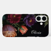  Moody Dark Floral Boho rozen Case-Mate iPhone Case (Achterkant (horizontaal))