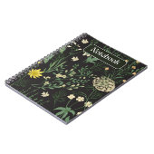 Moody Dark Floral Botanisch Notitieboek (Linkerzijde)