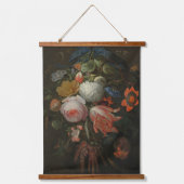 Moody Dark Floral  kunst Hangend Wandkleed (Voorkant)