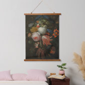 Moody Dark Floral  kunst Hangend Wandkleed (Slaapkamer)