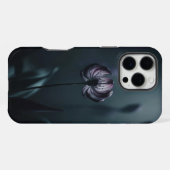 Moody Dark Flower Telefoonhoes iPhone Hoesje (Achterkant horizontaal)