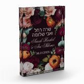 Moody Dark Jewish Chuppah Decor in Hebreeuws Fotoblokken (Links)