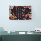 Moody Dark Jewish Chuppah Welcome Sign in Hebreeuw Spandoek (Beurs)