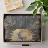 Moody Dark Rustic Fantasy Garden Girl Decoupage  Tissuepapier (Geschenk)