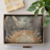 Moody Dark Rustic Fantasy Garden Girl Decoupage  Tissuepapier (Geschenk)