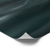 Moody diepe groene golf in storm poster (Hoek)