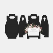 Moody Dusty Roos Bloemen Vrijgezellenfeest Bedankdoosjes (Uitgevouwen)