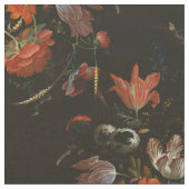 Moody Dutch Floral Fabric Stof (Close Up)