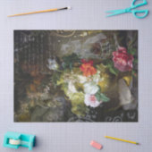 Moody Dutch Floral | Franse ontkoppeling van Ephem Tissuepapier (Craft)