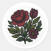 Moody Dutch Floral Sticker (Voorkant)