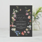 Moody Dutch Floral Wreath Vrijgezellenfeest Kaart (Staand voorkant)