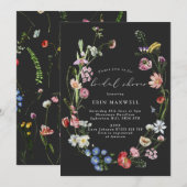 Moody Dutch Floral Wreath Vrijgezellenfeest Kaart (Voorkant / Achterkant)