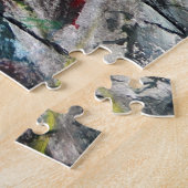Moody Dynamic Modern Monochrome Abstract Legpuzzel (Zijkant)