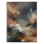 Moody Earth Tone Abstract Art Notitieboek (Voorkant)
