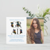 MOODY ELEGANT FLORAL FOTO AFSTUDEREN AANKONDIGING (Staand voorkant)