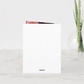 Moody Elegant Pink | Floral Bouquet | Dank u wel Kaart (Achterkant)