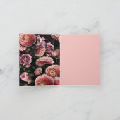 Moody Elegant Pink | Floral Bouquet | Dank u wel Kaart (Binnen)