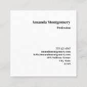 Moody en mooie Natuur Landschap Vierkante Visitekaartje (Achterkant)