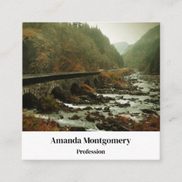 Moody en mooie Natuur Landschap Vierkante Visitekaartje